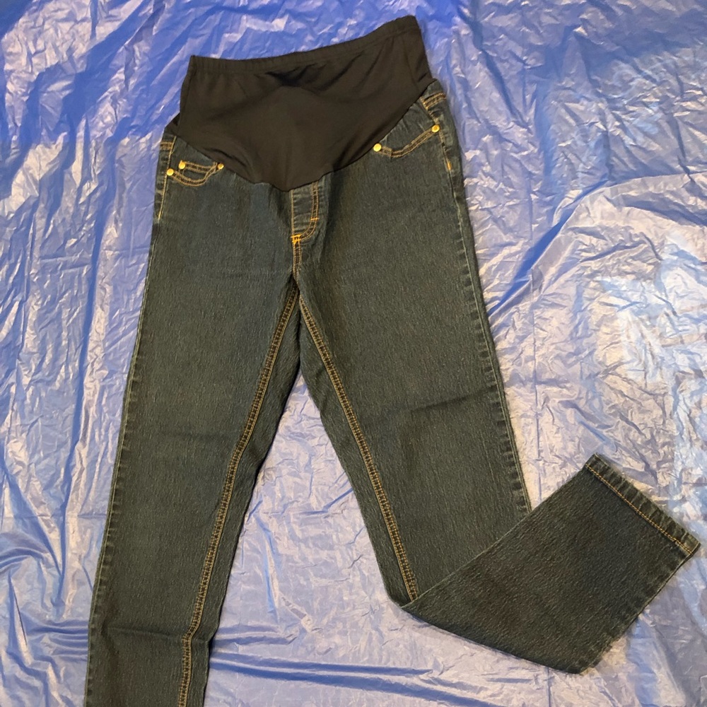 Maternity Skinny Blue Jeans